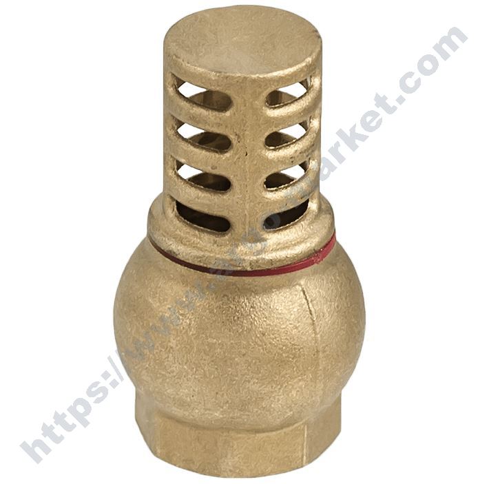 Смукател 1/2 с месингова решетка и възвратен клапан  главна снимка