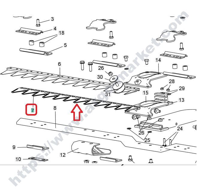 Eurosystems M310 долен нож 127 см главна снимка
