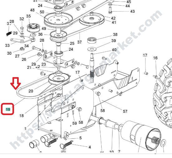Eurosystems M310 ремък 13x745 Lp главна снимка