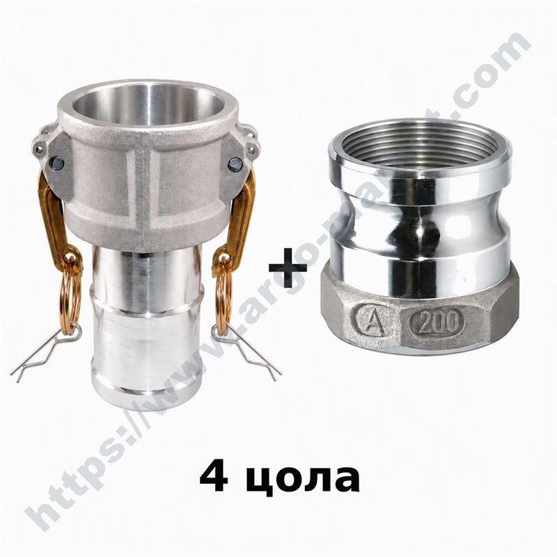 Камлок връзка 4"F цола, алуминий главна снимка