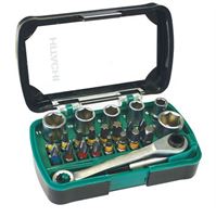 Hitachi комплект битове с тресчотка 24 части