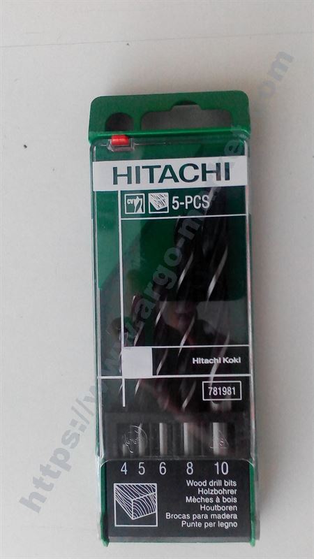Hitachi комплект свредла за дърво 5 броя главна снимка